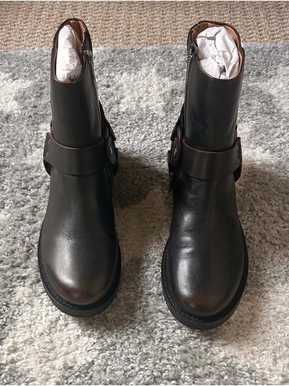 Frye Brown Moto Books